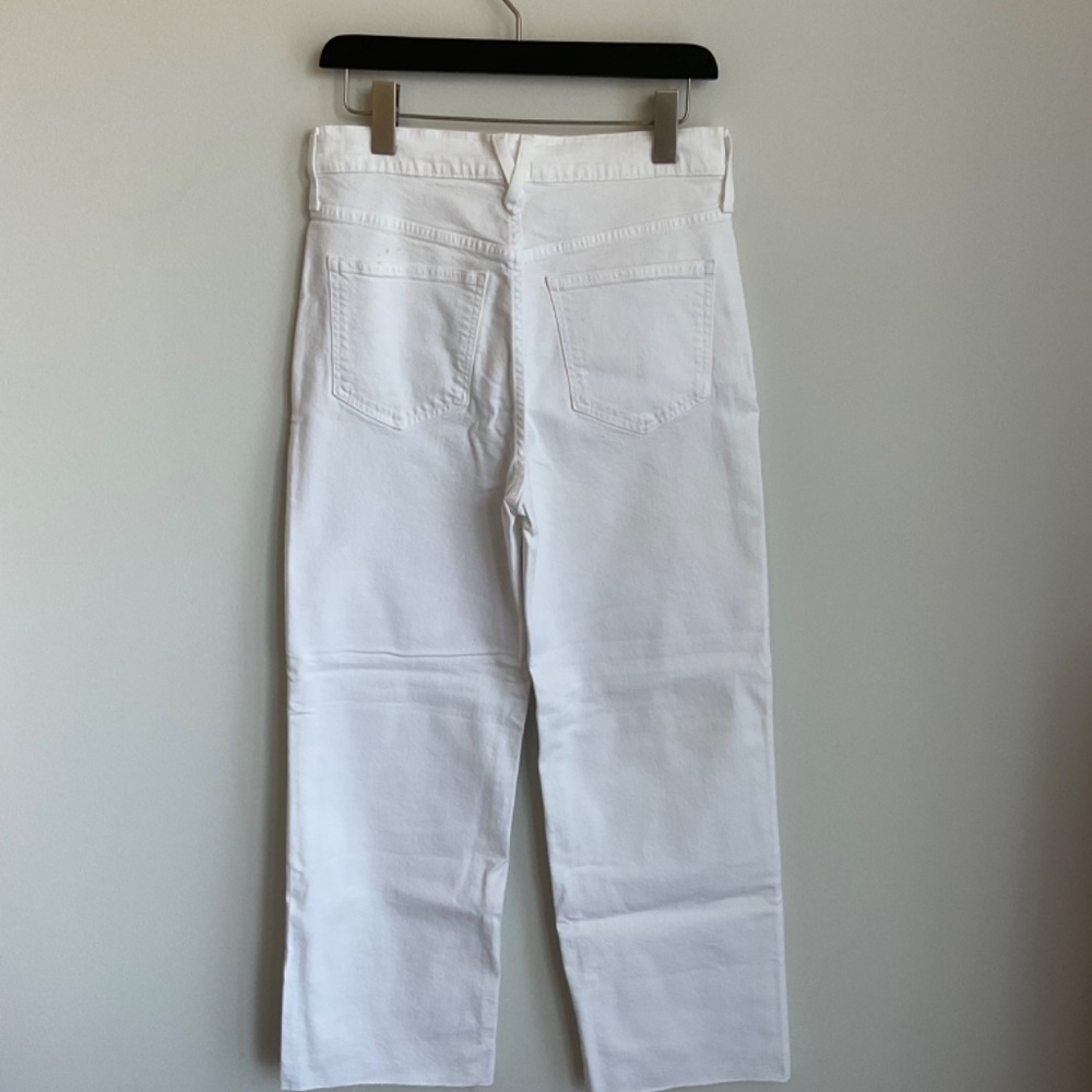 J. Crew Slim Wide Leg Jeans White Wash Size 12 Size 14 New With Tags - Picture 7 of 13